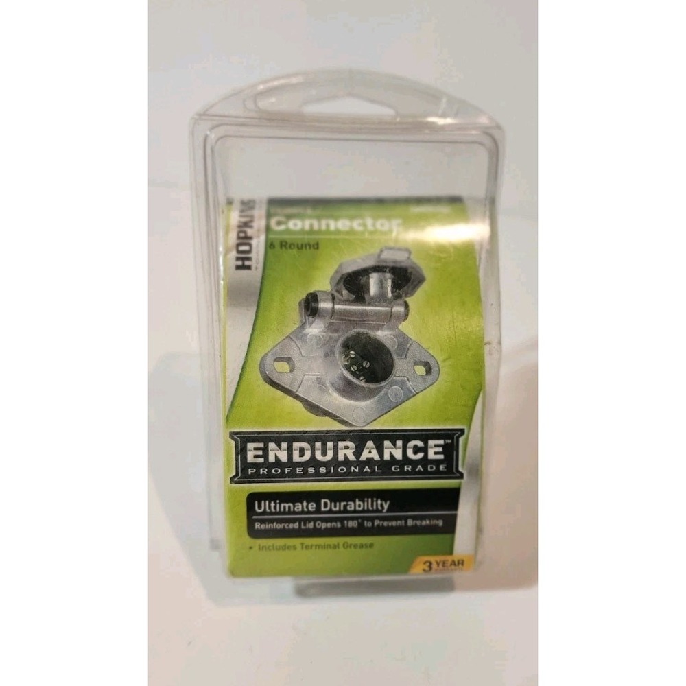 Hopkins Towing Solutions 48435 6-POLE Round‎ Metal Trailer Lights Connector